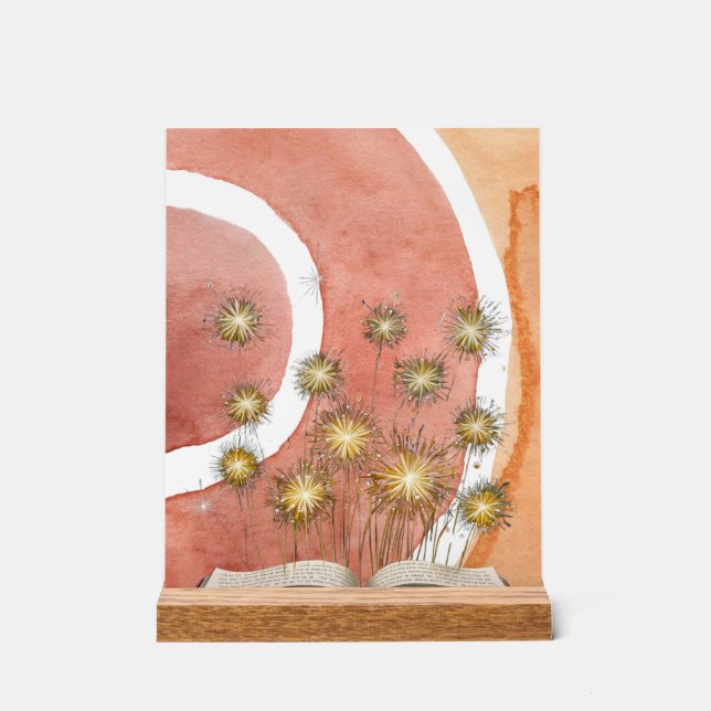 Señal Acrílica Arte estelar de Boho (Anverso)