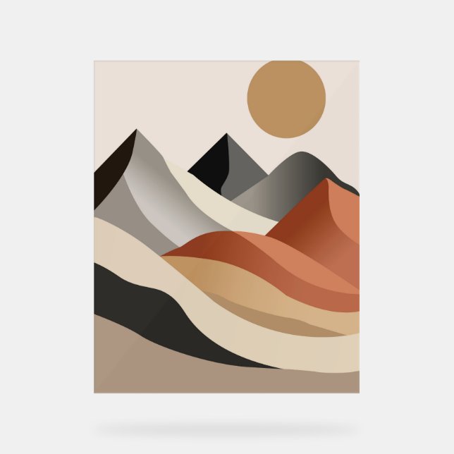 Señal Acrílica Arte mural de Boho (Anverso)