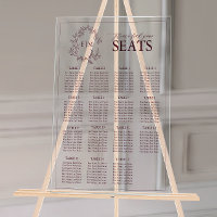 Asientos de Boda de Monograma Escudo de Leafy de B