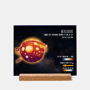 Señal Acrílica Astronomía Estrella Betelgeuse Ciencia Espacial Di