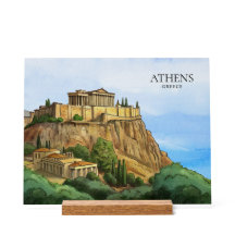 Atenas Grecia Acuarela | Vistas Históricas