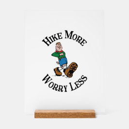 Señal Acrílica Aumentar más, preocuparse menos