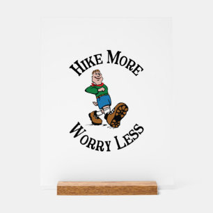 Señal Acrílica Aumentar más, preocuparse menos