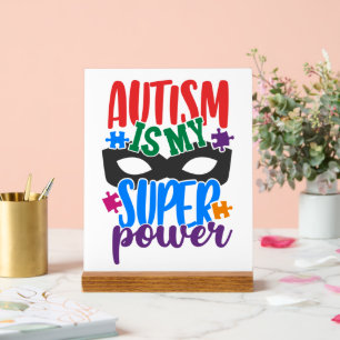 Señal Acrílica Autismo Rótulo acrílico
