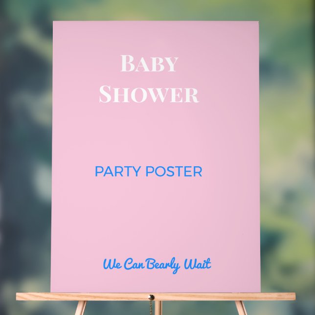 Señal Acrílica Baby Shower Decorations Party Signs | Elegant (Neutral )