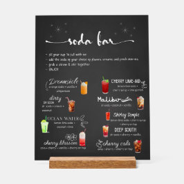 Señal Acrílica Baby Soda Ready to POP Soda Bar 