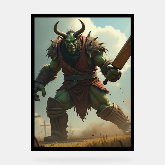 SEÑAL ACRÍLICA BAKK TROLL CRICKET BATER (Anverso)