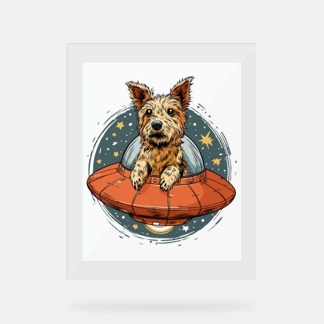 Señal Acrílica Ballerina Beagle - Danza divertida de perros (Anverso)
