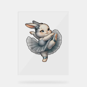 Señal Acrílica Ballet Bunny Ballerina Rabbit Ballet Bunny Dance T