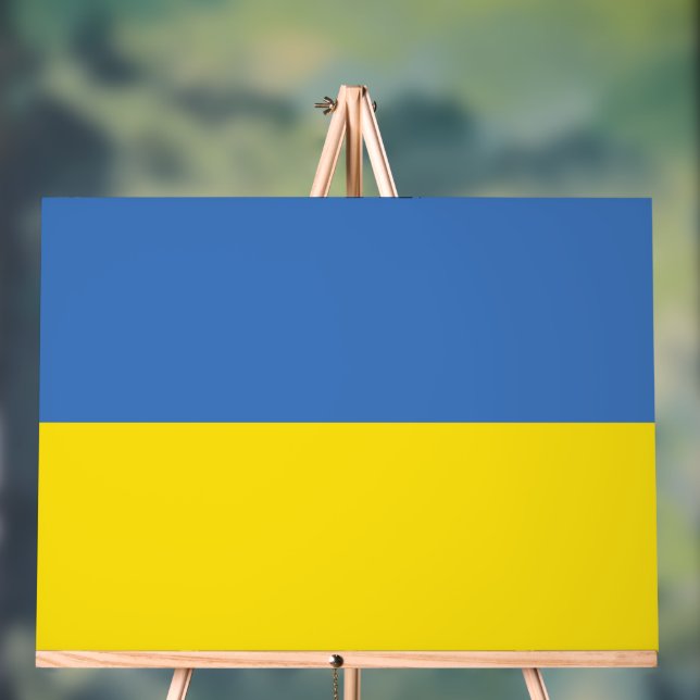 Señal Acrílica Bandera ucraniana, eslava ucraniana, С л а в У к а (Neutral )