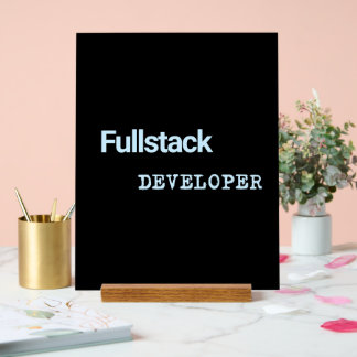 Señal Acrílica Banners de Desarrollador Fullstack