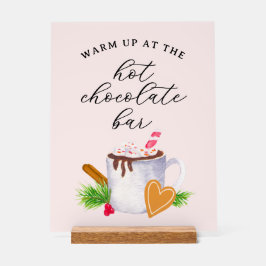 Señal Acrílica Bar de Chocolate Caliente