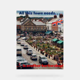 Señal Acrílica Barbershop Town