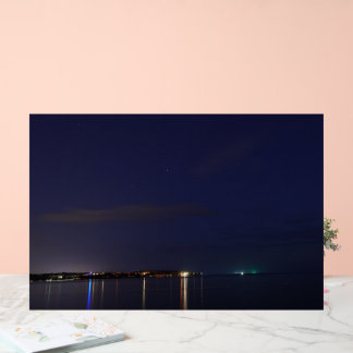 Señal Acrílica Beach at Night Acrylic Sign