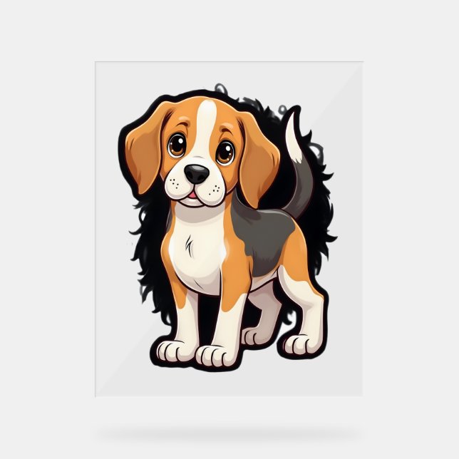 Señal Acrílica Beagle Dog T Shirt (Anverso)