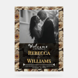 Señal Acrílica Beautiful Anemones Charm Garden Wedding