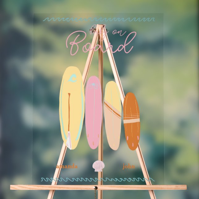 Señal Acrílica Bebé a bordo con ducha de bebé (Neutral )