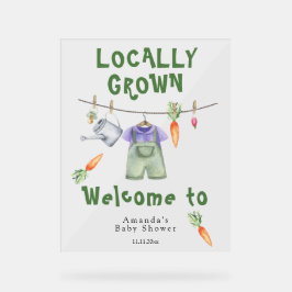 Señal Acrílica Bebé local - Bebé de bienvenida