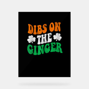 Señal Acrílica Bebés En La Bandera Irlandesa Ginger Retro Funny S
