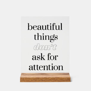 Señal Acrílica Bellas Cosas Rótulo Acrílico