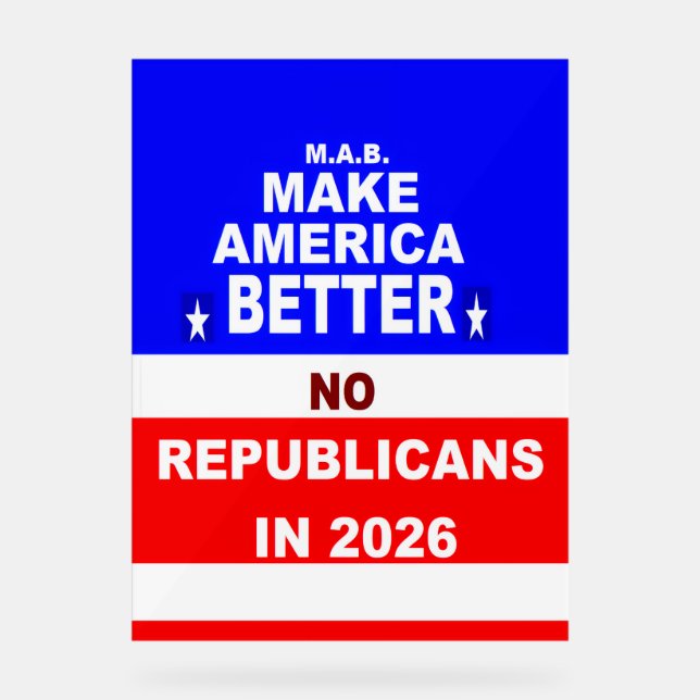 Señal Acrílica Better America (Anverso)