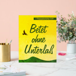 Señal Acrílica Biblia en alemán versus motivación