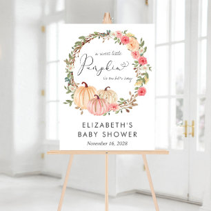 Señal Acrílica Bienvenida a Baby Shower del Chica floral de calab