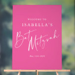 Señal Acrílica Bienvenida a Bat Mitzvah, Personalizado minimalist<br><div class="desc">¡Bienvenidos a este moderno cartel de acrílico rosa Bat Mitzvah! Con una combinación de moda de serif y tipos de letra de script, este signo añade un toque sofisticado a cualquier celebración. El elegante material acrílico realza su aspecto contemporáneo, lo que lo convierte en un lugar perfecto para las presentaciones...</div>