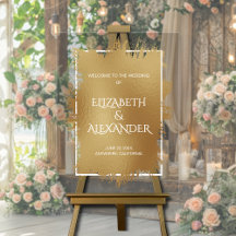 Bienvenida a Boda moda Gold Splash