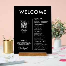 Señal Acrílica Bienvenida a casa de alquiler de vacaciones modern