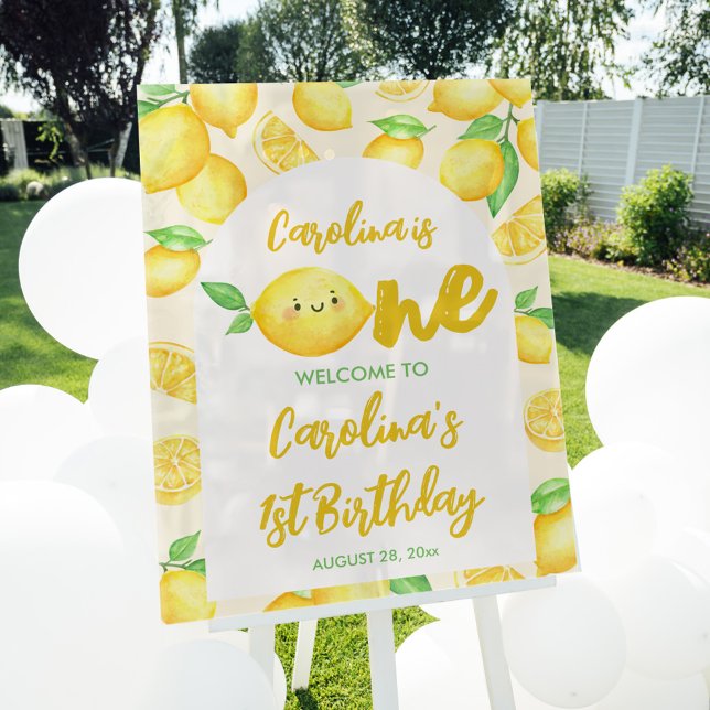 Señal Acrílica Bienvenida a Fiesta de cumpleaños Lemon 1 (Subido por el creador)