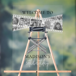 Señal Acrílica Bienvenida a fotos de Personalizados de películas