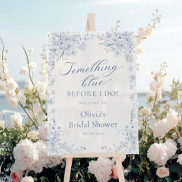 Señal Acrílica Bienvenida a la Despedida de Soltera de Algo Azul