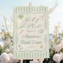 Señal Acrílica Bienvenida a la despedida de soltera en el mercado