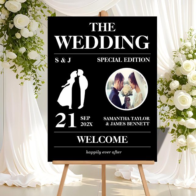Señal Acrílica Bienvenida a la entrada de Bodas de estilo editori (Subido por el creador)