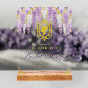 Señal Acrílica Bienvenida a la Fiesta de Despedida de Soltera Flo