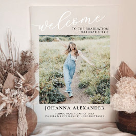 Señal Acrílica Bienvenida a la graduación de fotografía moderna