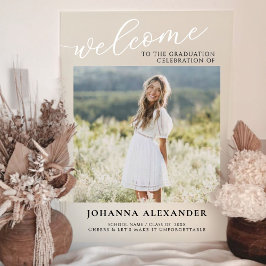 Señal Acrílica Bienvenida a personalizado de posgrado moderno