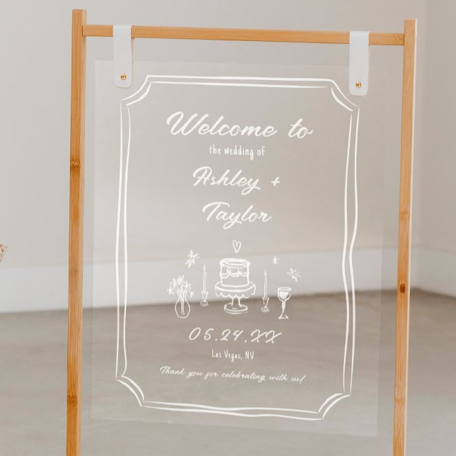Señal Acrílica Bienvenida acrílica del Boda de la diversión de ma (Subido por el creador)