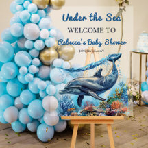Bienvenida Baby Shower de Blue Boy Under Sea