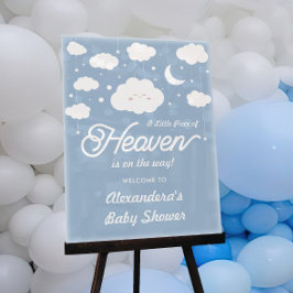 Señal Acrílica Bienvenida Baby Shower de Blue Heaven