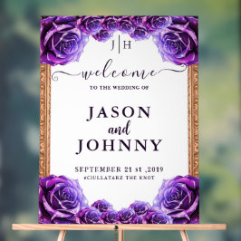 Señal Acrílica Bienvenida boda