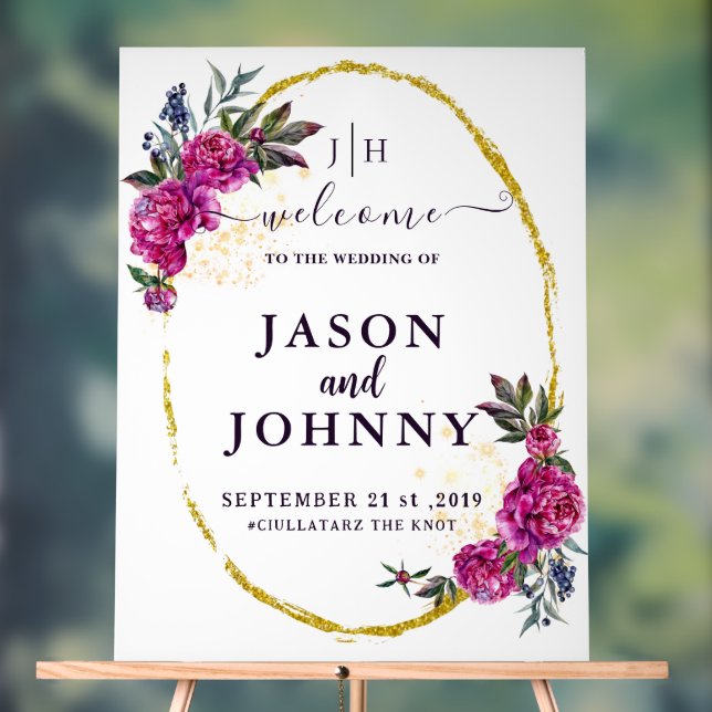 Señal Acrílica Bienvenida boda (Neutral )