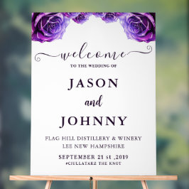 Señal Acrílica Bienvenida boda