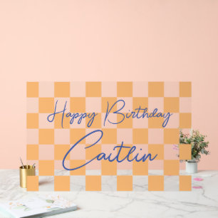 Señal Acrílica Bienvenida de cumpleaños