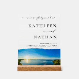 Señal Acrílica Bienvenida de destino de North Lake Tahoe