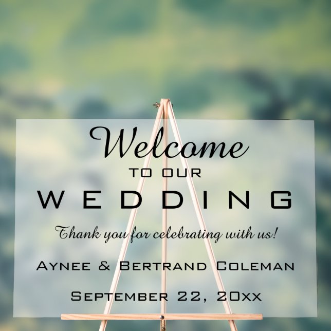 Señal Acrílica Bienvenida editable (Neutral )