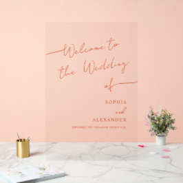 Señal Acrílica Bienvenida El Rótulo Acrílico Boda De La Moda Boho