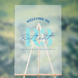 Señal Acrílica Bienvenida Frosted de Luxury Retreat Corporate Eve