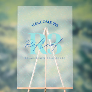Señal Acrílica Bienvenida Frosted de Luxury Retreat Corporate Eve